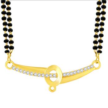 Gold diamond mangalsutra 2