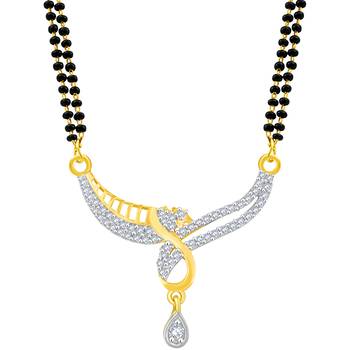 Gold diamond mangalsutra 2