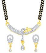 Gold diamond mangalsutra