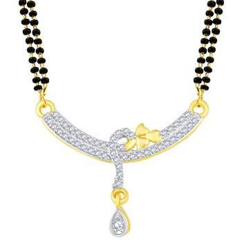 Gold diamond mangalsutra 2