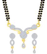 Gold diamond mangalsutra