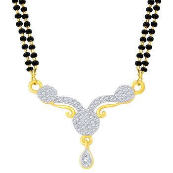 Gold diamond mangalsutra 2