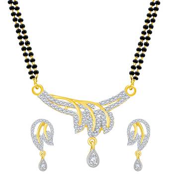 Gold diamond mangalsutra 1