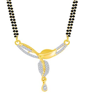 Gold diamond mangalsutra 2