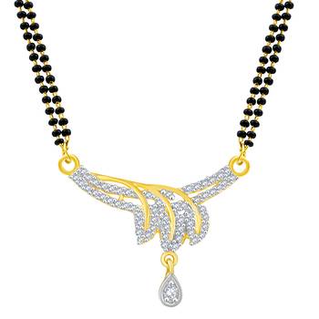 Gold diamond mangalsutra 2
