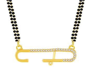 Gold diamond mangalsutra 2