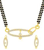 Gold diamond mangalsutra