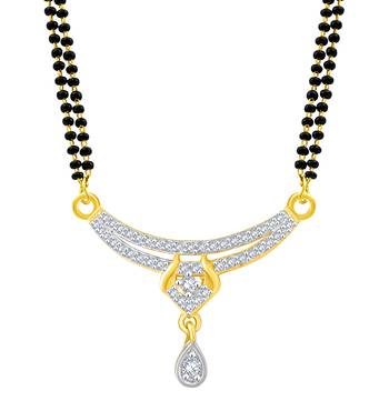 Gold diamond mangalsutra 2