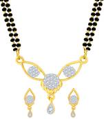 Gold diamond mangalsutra