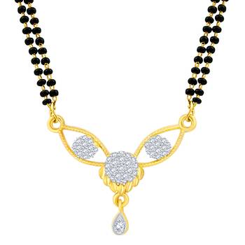 Gold diamond mangalsutra 2