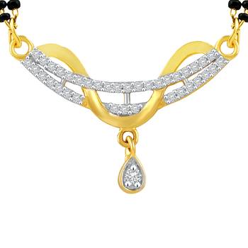 Gold diamond mangalsutra 2