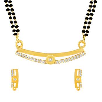 Gold diamond mangalsutra 1