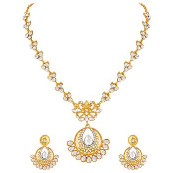 Gold diamond necklace-sets 2