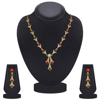 Multicolor diamond necklace-sets 1