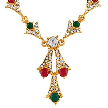 Multicolor diamond necklace-sets 3