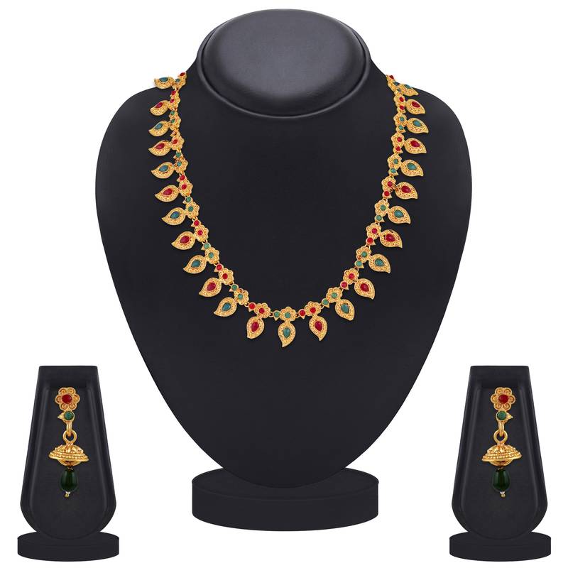 Multicolor diamond necklace-sets