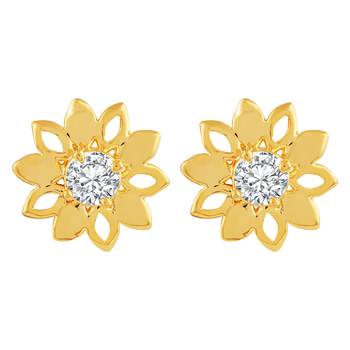 Gold diamond earrings 1