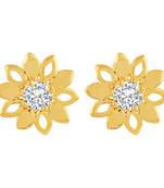 Gold diamond earrings