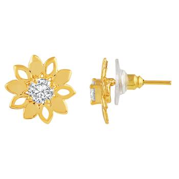 Gold diamond earrings 3
