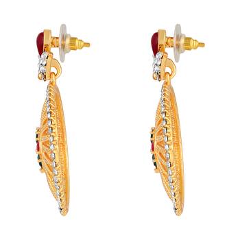 Multicolor diamond earrings 2