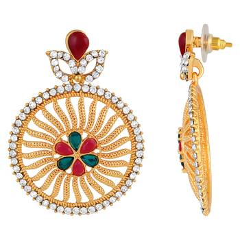 Multicolor diamond earrings 3