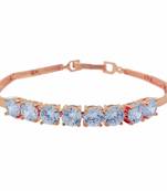 Gold Tone High Quality Diamond Bracelet With Smooth Finish For Women, Girlfriend,Girls & Wife