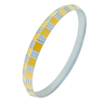 Gold Plated Silver & Gold Brass Kada For Men/Boys 1