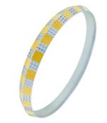 Gold Plated Silver & Gold Brass Kada For Men/Boys