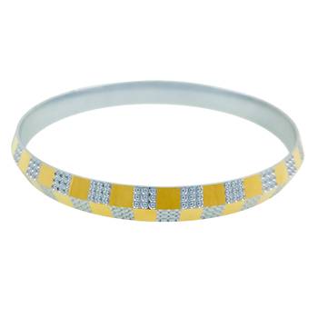 Gold Plated Silver & Gold Brass Kada For Men/Boys 2