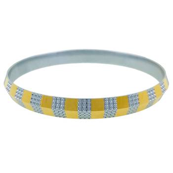 Gold Plated Silver & Gold Brass Kada For Men/Boys 2