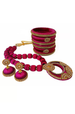Pink necklaces 1