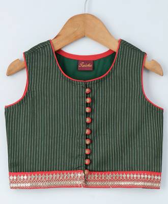 Red printed polyester kids-tops 2