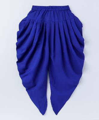 Blue printed polyester kids-tops 3