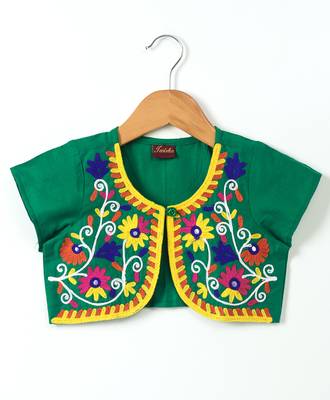 Red printed polyester kids-tops 2