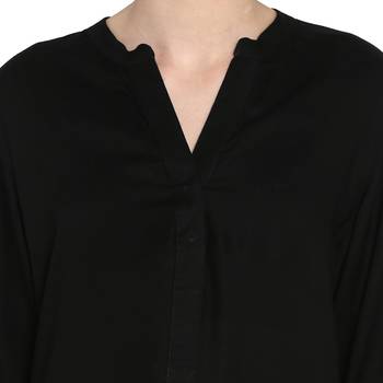 Black plain rayon tops 4
