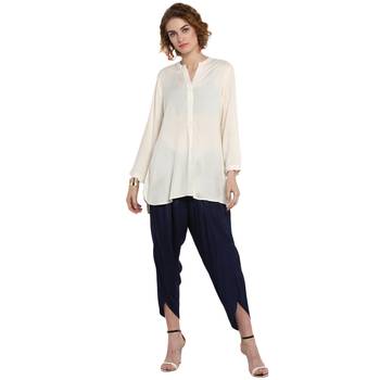 Off-white plain rayon tops 5