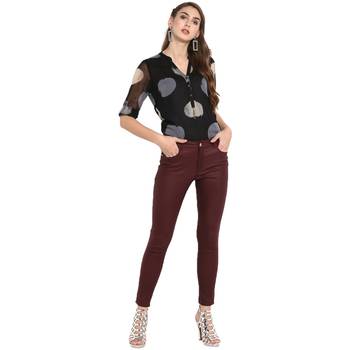 Black printed georgette tops 5