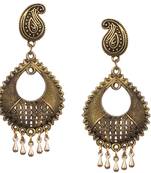 Bewitching Gold Plated Golden Beads Dangling Earring For Women & Girls