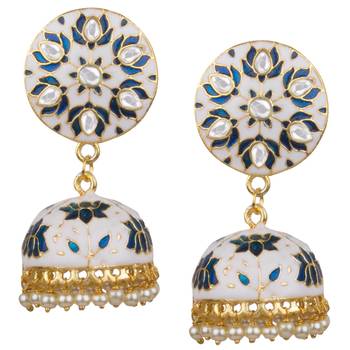 White   Earrings 1