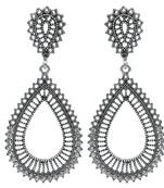 Oxidised Silver Earrings Alloy Chandbali Earring Alloy Dangle Earring For Girls And Women