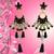Fashion Gold-Plated Black Diamond, Crystal, Hanging Tassel Fancy Stylish Party Wear Earrings For Girls And Women