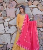 Ethnic Gown With Dupatta
