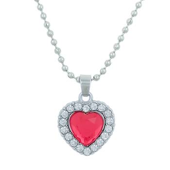 Valentine Day & Friendship Day Special For Couple With Heart Design Pendant With Chain 1
