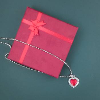 Valentine Day & Friendship Day Special For Couple With Heart Design Pendant With Chain 4