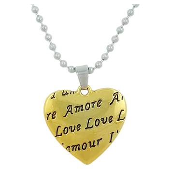 Valentine Day & Friendship Day Special For Couple With "I Love You" Letter Design Pendant With Chain 1