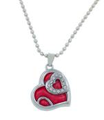 Valentine Day & Friendship Day Special For Couple With Heart Design Pendant With Chain