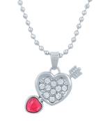 Valentine Day & Friendship Day Special For Couple With Heart Design Pendant With Chain