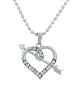 Valentine Day & Friendship Day Special For Couple With Heart Design Pendant With Chain