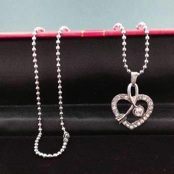 Valentine Day & Friendship Day Special For Couple With Heart Design Pendant With Chain 2