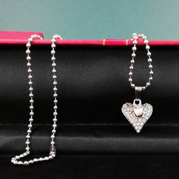 Valentine Day & Friendship Day Special For Couple With Heart Design Pendant With Chain 2